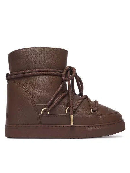 Inuikii Апрески Full Leather Wedge Тъмнокафяв