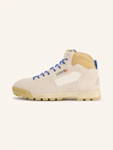 Autry Botki Sznurowane Malga Mid beige beżowe