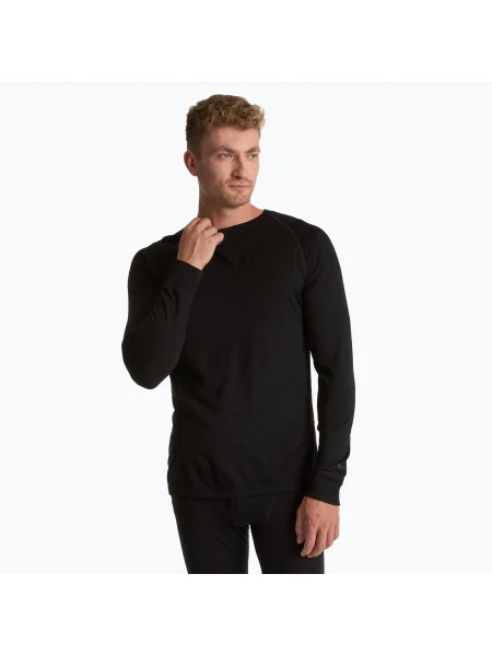 Termo mikina WOOLCANO MERINO black černá