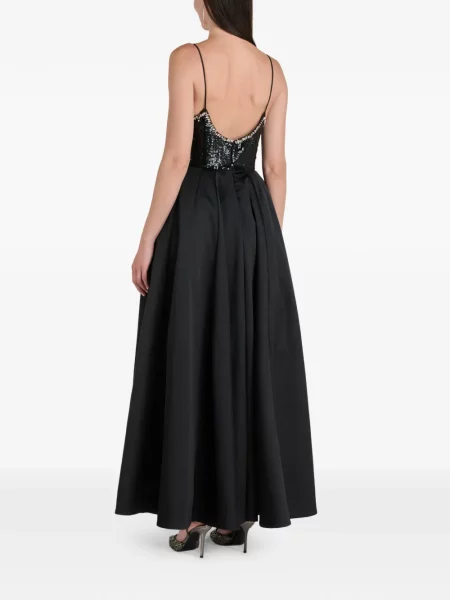 Maxi rochie maxi Ilta cu paiete de costum negru