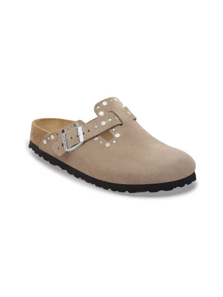 Mokasíny Birkenstock se cvočky béžové