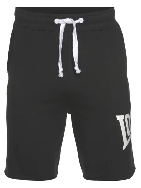 LONSDALE Hlače Polbathic črna bela