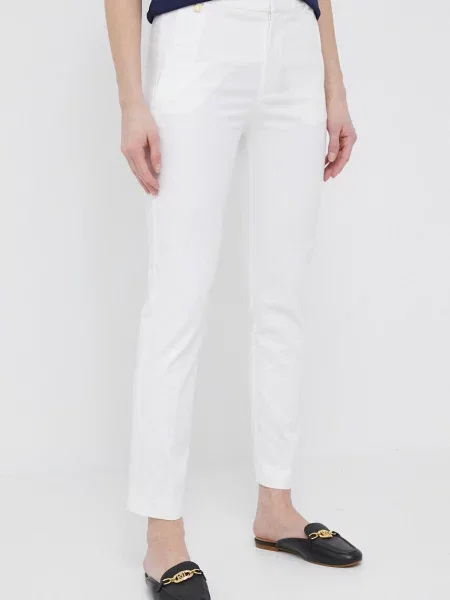 Lauren Ralph Lauren pantaloni de damă cu alb