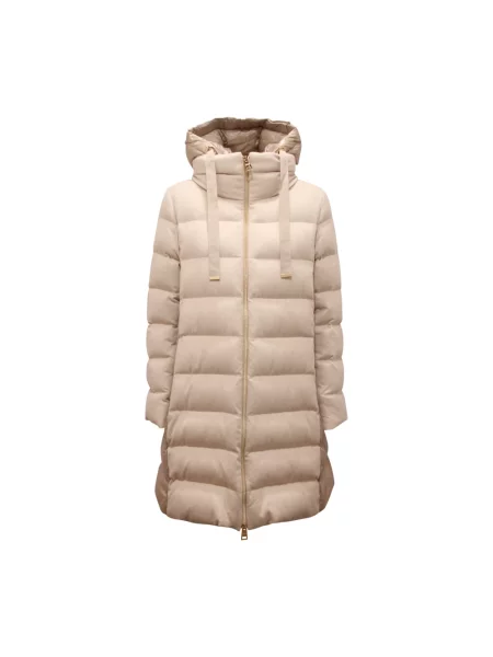 Kurtka Herno z kaszmiru z kapturem beżowa