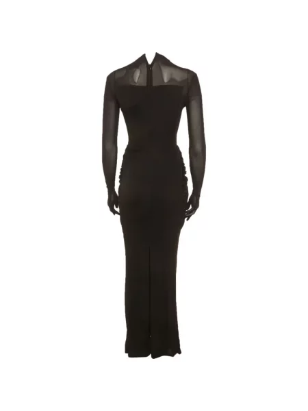 Rochie maxi Chats By C.dam drapată negru