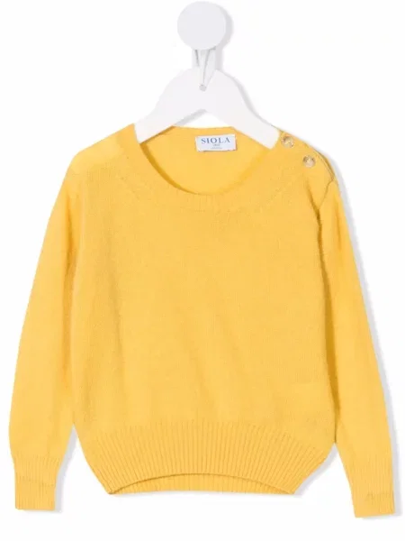 Sweter dziecięcy Siola żółty