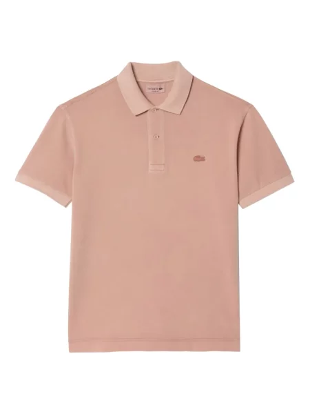 Koszulka polo Lacoste z logo pomarańczowa