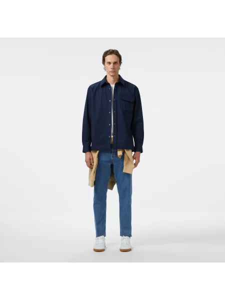 Lacoste Koszula Relaxed Fit granatowa