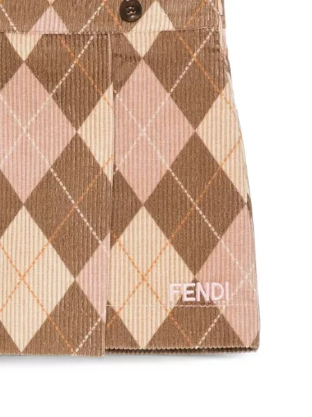 Dětské sukně Fendi hnědé