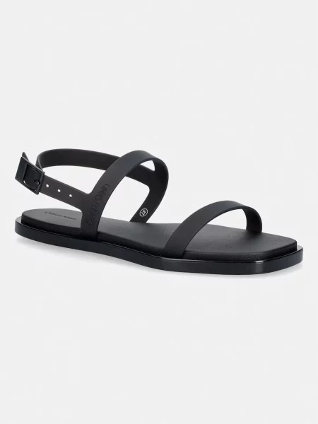Calvin Klein sandály JELLY SANDAL SLING MAT TRAN TPU černé