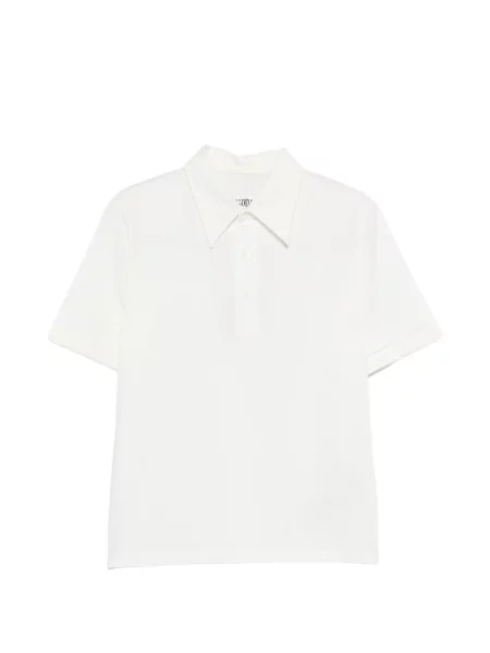 Rövid pólóing Mm6 Maison Margiela fehér