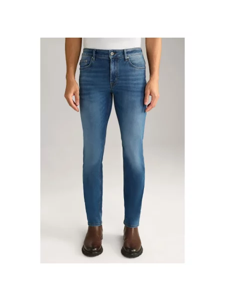 Jeansy o kroju modern fit z dodatkiem streczu model ‘Mitch’ Joop! Jeans niebieskie