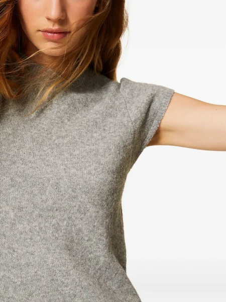 Rochie midi Twinset până la genunchi de costum gri