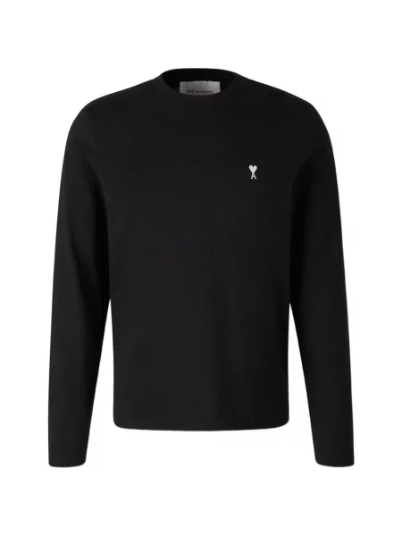 Lung tricou Ami Paris negru
