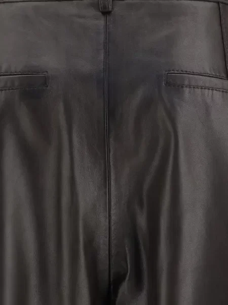Pantaloni P.a.r.o.s.h. din piele maro