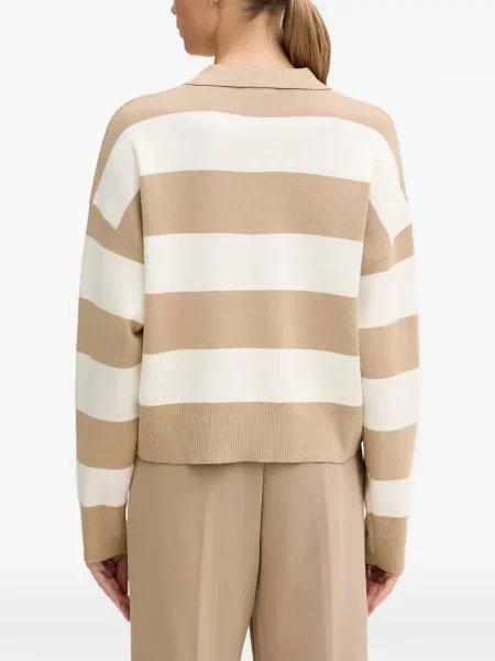 Gulerat tricou polo Benetton cu dungi