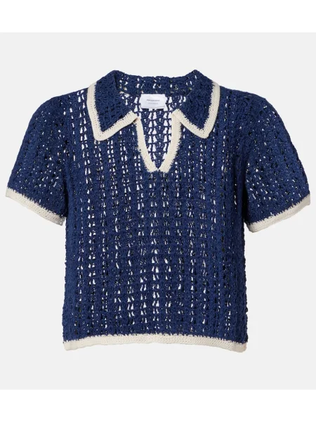 Polo majica Anna Kosturova plava