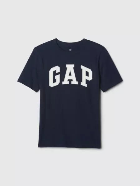 GAP Tricou albastru marin / gri alb