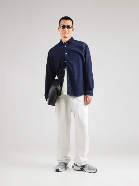 JACK & JONES Srajca JORNORREBRO temno modra