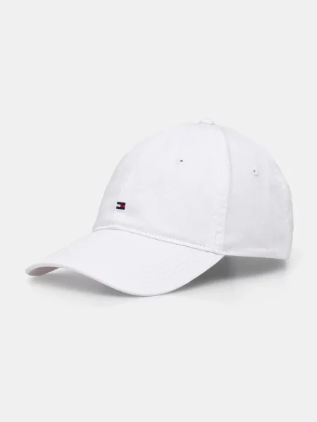 Шапка с козирка Tommy Hilfiger с изчистен дизайн бяло