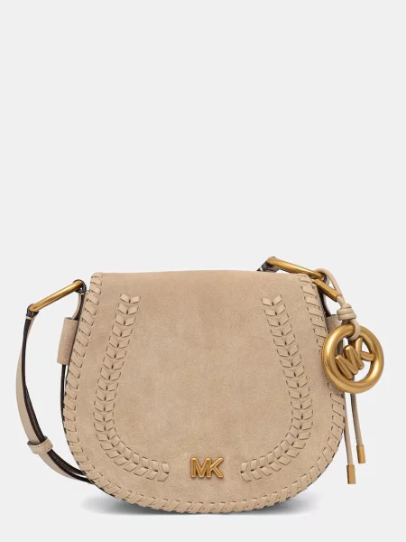 MICHAEL Michael Kors crossbody kabelka semišová béžová