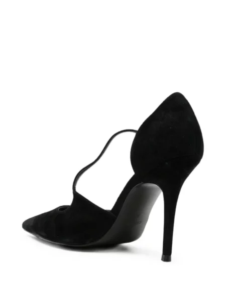 Pantofi cu toc Guess din piele de căprioară negru