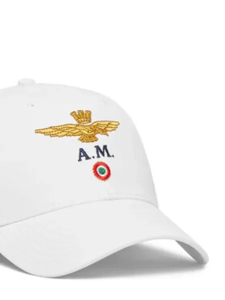 Kšiltovka Aeronautica Militare off navy bílá