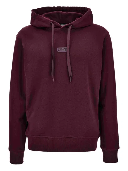 Hanorac cu glugă Versace Jeans Couture cu autograf violet