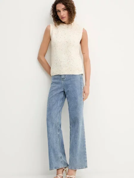 Silvian Heach kamizelka BJORG ciepły beżowy