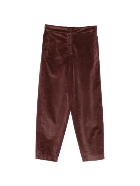 Decupat pantaloni 19.61 Milano de catifea cord roșu