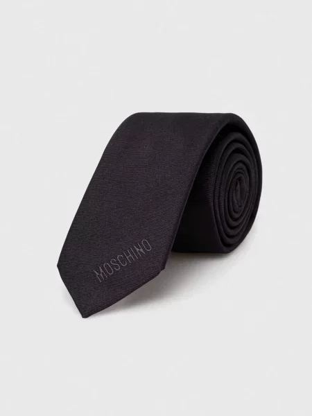 Moschino cravata de matase negru