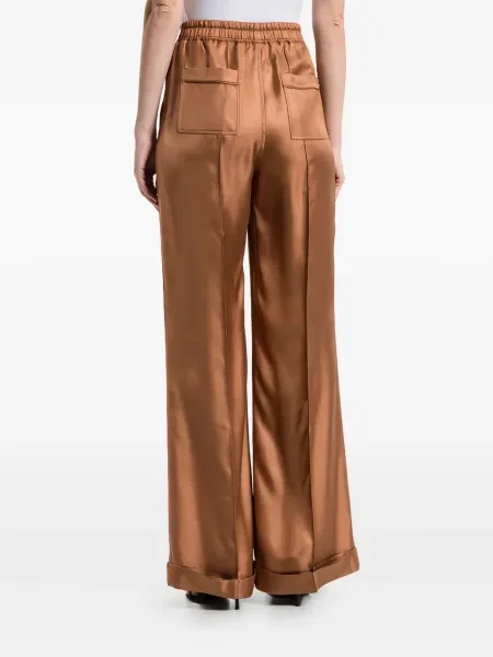 Pantaloni Tom Ford de mătase maro