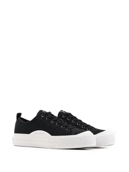 Sneakers Karl Lagerfeld με πλατφόρμα ζακάρ μαύρο