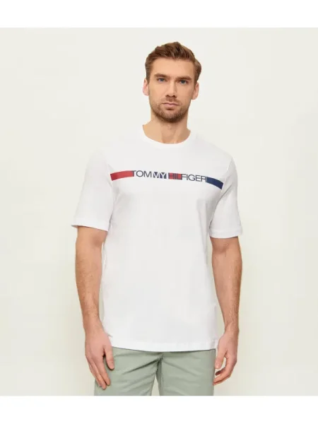 Tommy Hilfiger Tricou Brand Love alb
