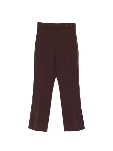 Pantaloni Elisabetta Franchi cu autograf maro