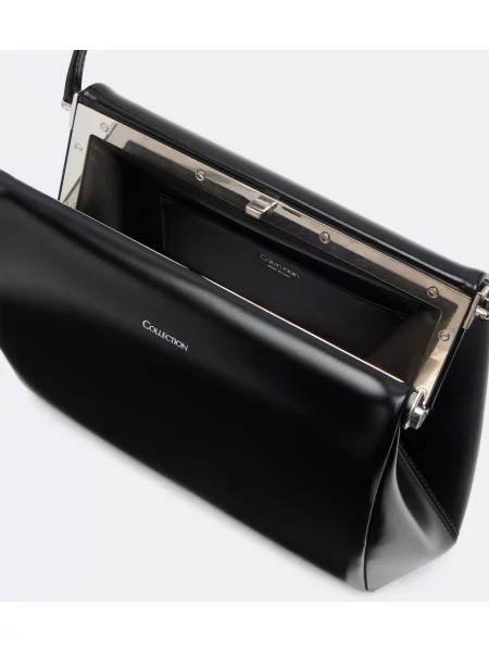 Geantă Calvin Klein Collection din piele negru