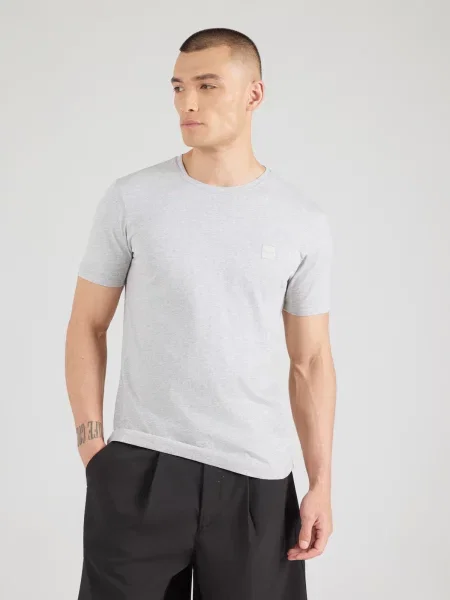 BOSS Tricou Tales deschis gri