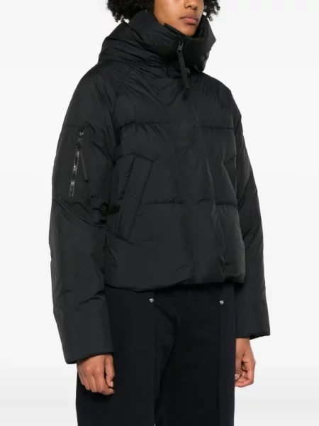 Geacă cu puf Canada Goose cu glugă negru