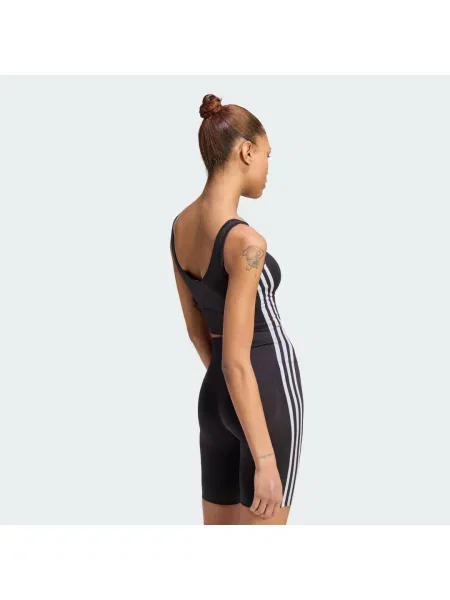 Braletka Essentials 3 Stripes Seamless czarna