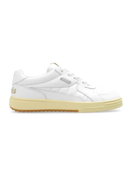 Sneakersy Palm Angels skórzane z logo białe
