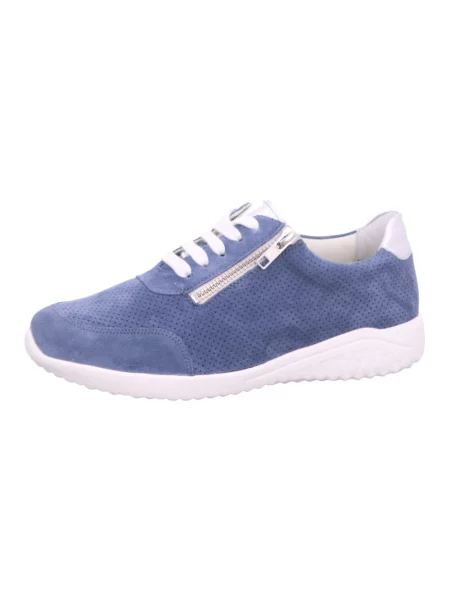 Sneakersy Solidus skórzane niebieskie