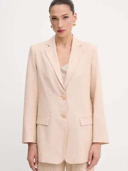 Armani Exchange sacou de in un singur rand de uni bej