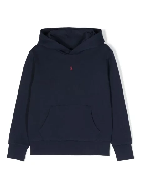 Bluza z kapturem dziecięca Polo Ralph Lauren niebieska