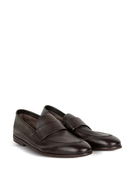 Pantofi loafer Neil Barrett din piele maro