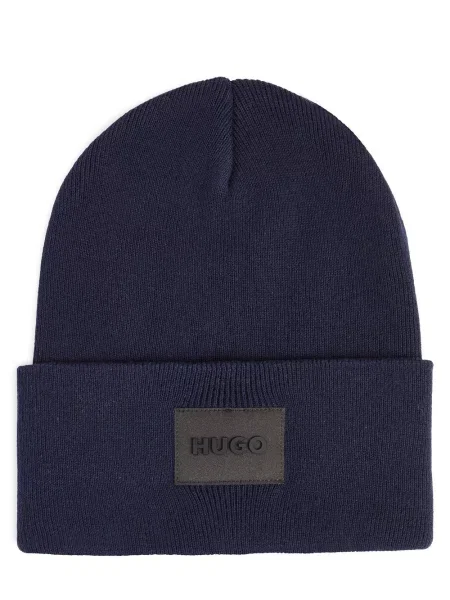 Czapka beanie z czystej bawełny model ‘XEVON_B’ granatowa