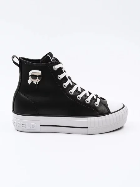 Кожени кецове Karl Lagerfeld KAMPUS MAX NFT черно