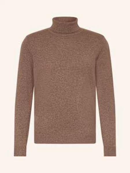 Strokesman's Svetr S Rolákem Z Kašmíru černošedá