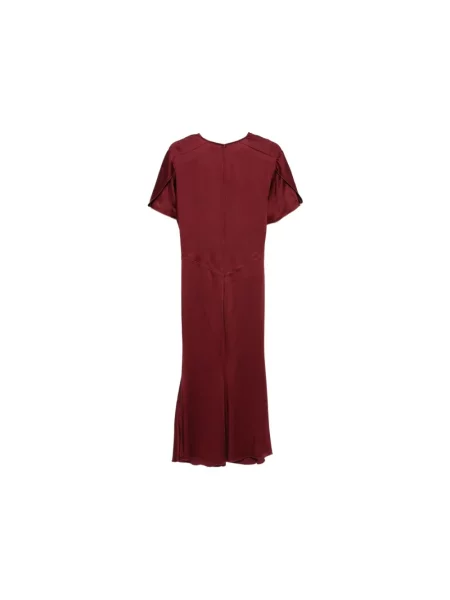 Sukienka midi Victoria Beckham czerwona