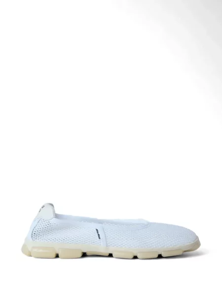 Balerini Miu Miu plasă alb