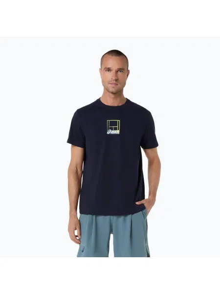 Tricou de alergare pentru bărbați ASICS Court Core Graphic midnight